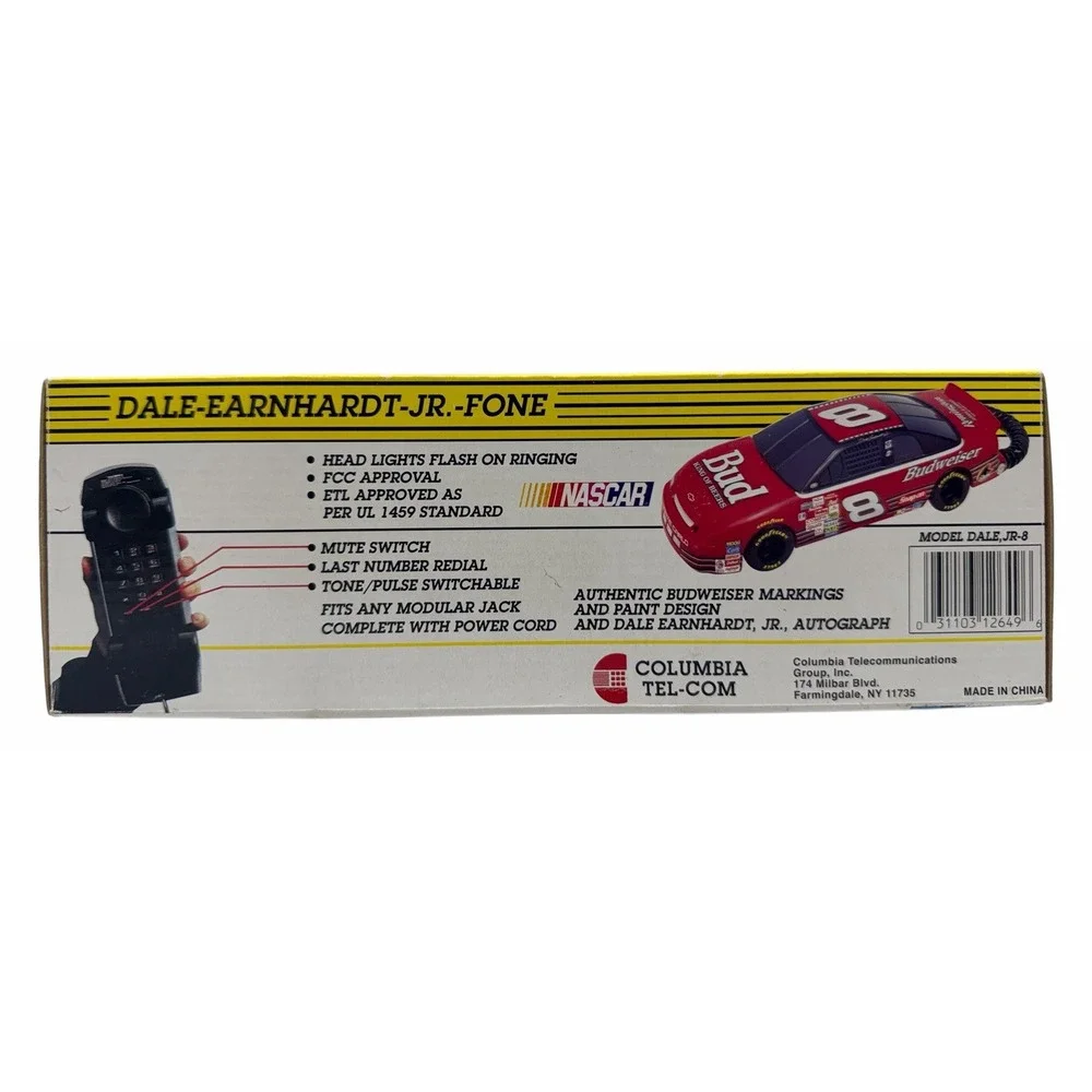 Dale Earnhardt JR‎ Vintage New in Box Budweiser Car Telephone Columbia Tel-Com